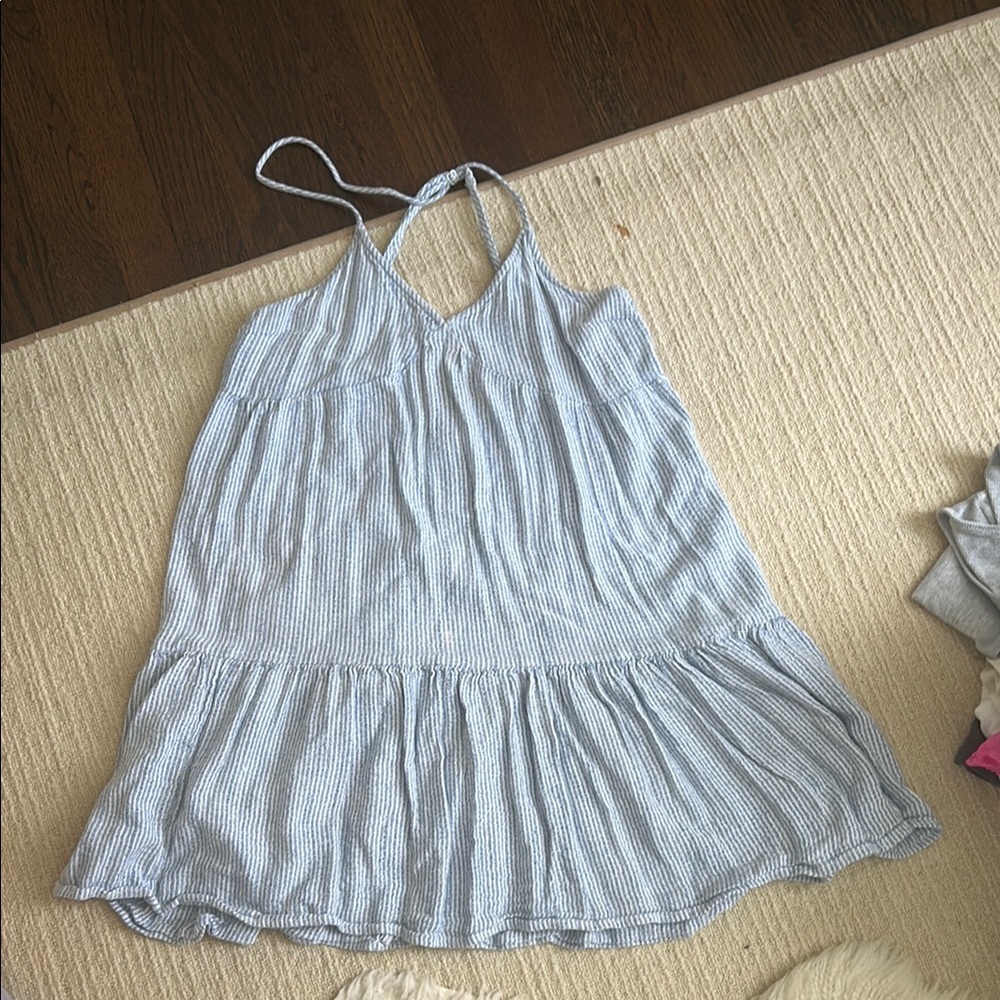 Striped Blue and White Sundress